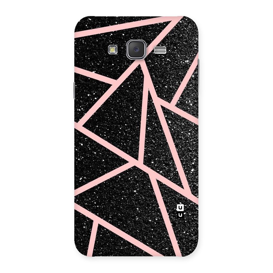 Concrete Black Pink Stripes Back Case for Galaxy J7