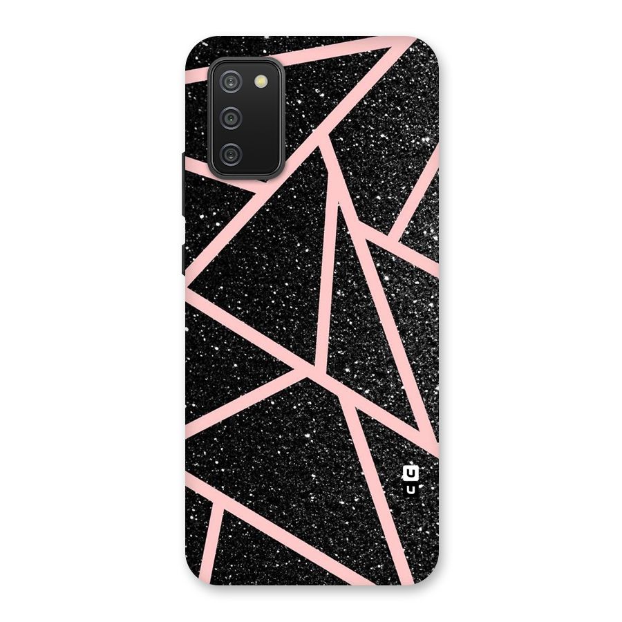 Concrete Black Pink Stripes Back Case for Galaxy M02s