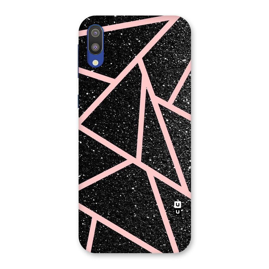 Concrete Black Pink Stripes Back Case for Galaxy M10