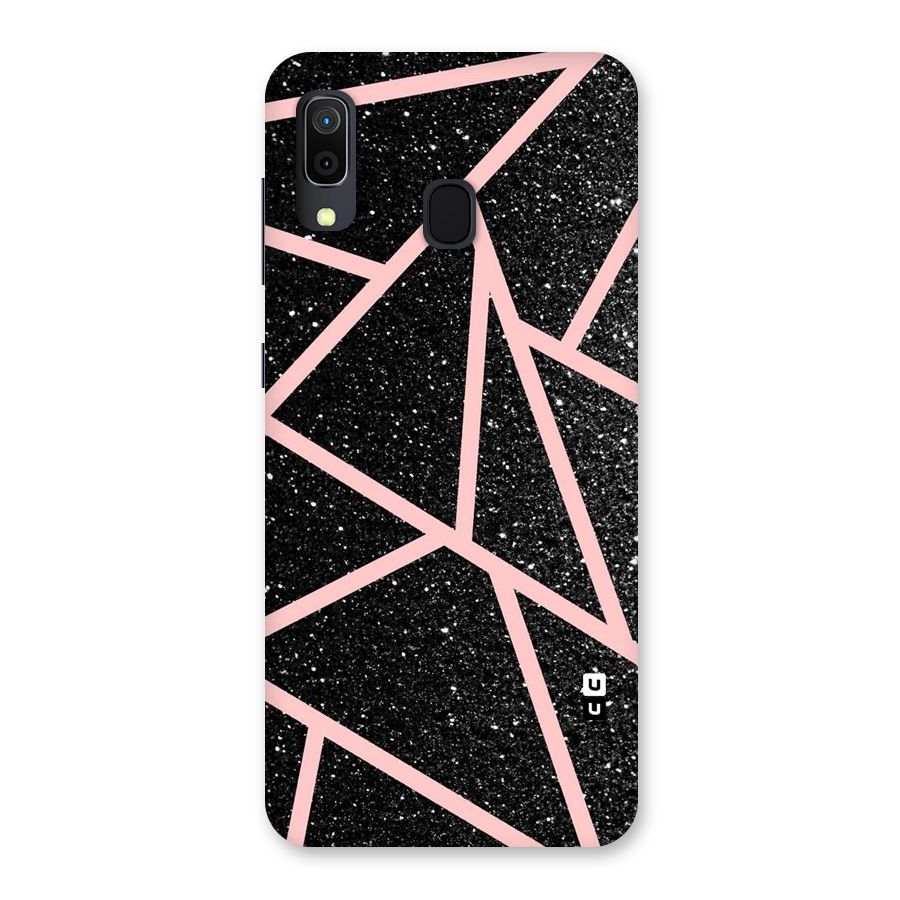 Concrete Black Pink Stripes Back Case for Galaxy M10s