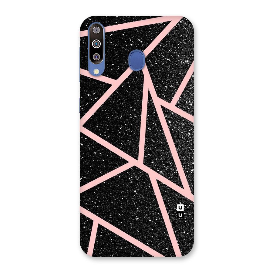 Concrete Black Pink Stripes Back Case for Galaxy M30