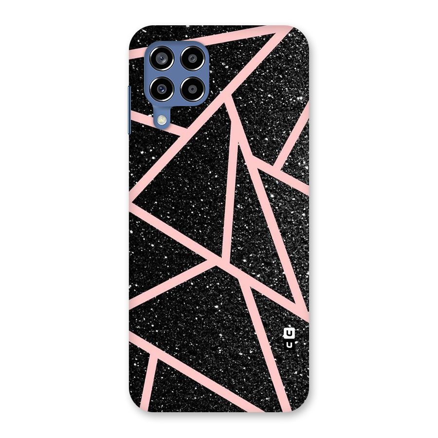 Concrete Black Pink Stripes Back Case for Galaxy M53 5G