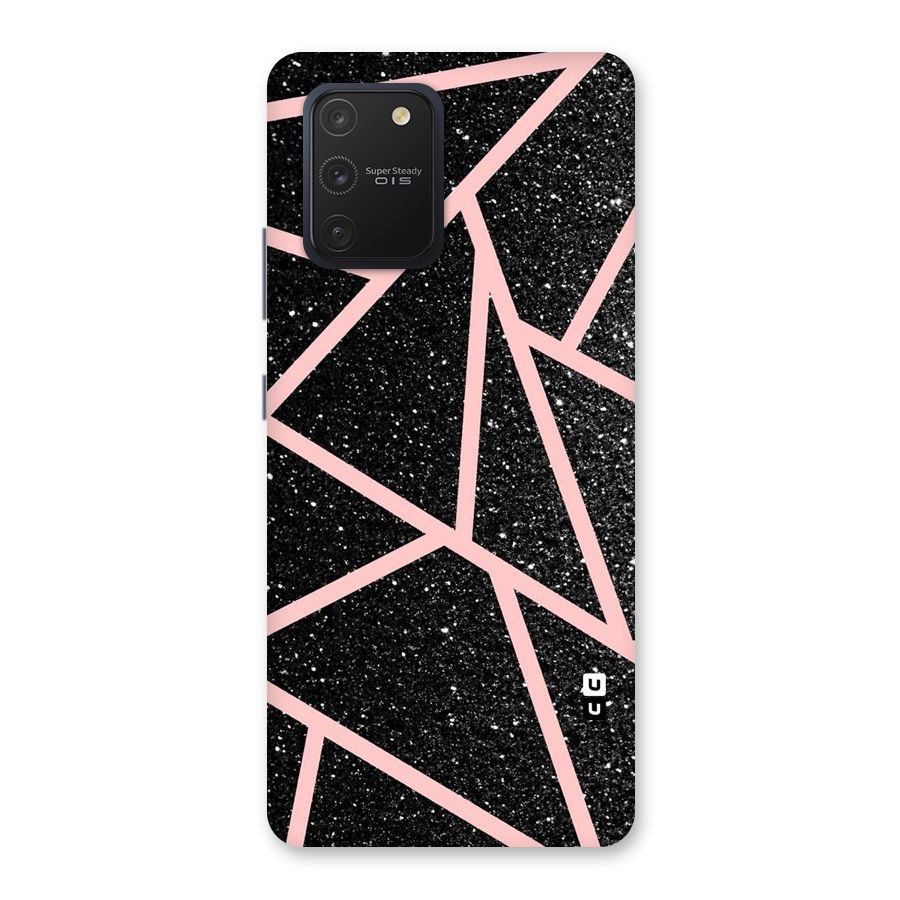 Concrete Black Pink Stripes Back Case for Galaxy S10 Lite