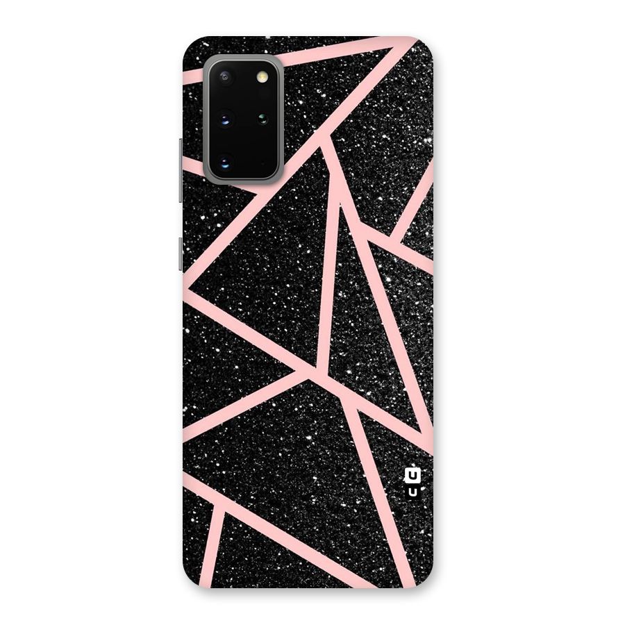 Concrete Black Pink Stripes Back Case for Galaxy S20 Plus