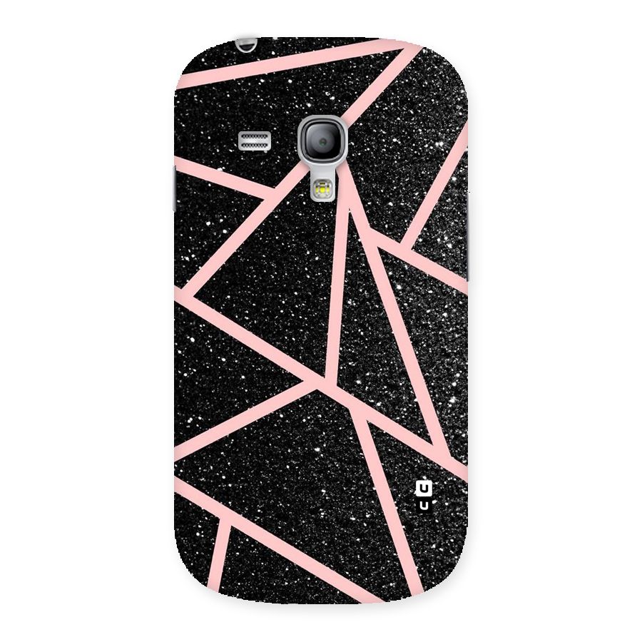 Concrete Black Pink Stripes Back Case for Galaxy S3 Mini