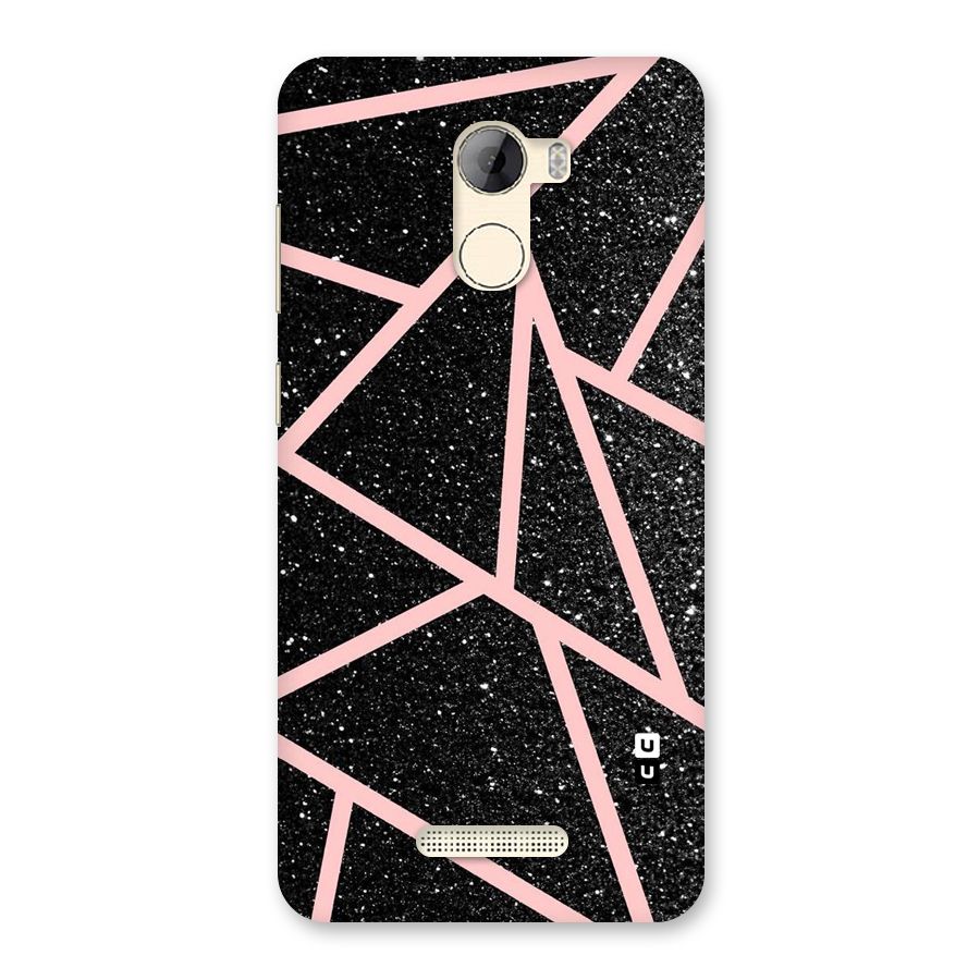 Concrete Black Pink Stripes Back Case for Gionee A1 LIte