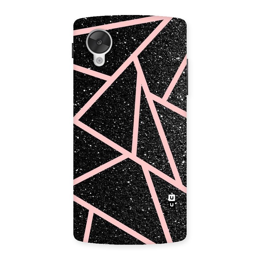 Concrete Black Pink Stripes Back Case for Google Nexsus 5