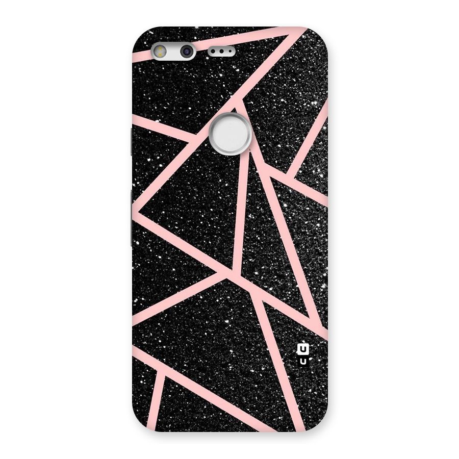 Concrete Black Pink Stripes Back Case for Google Pixel