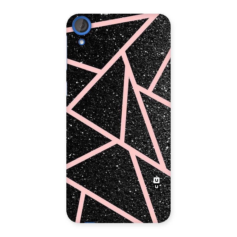 Concrete Black Pink Stripes Back Case for HTC Desire 820