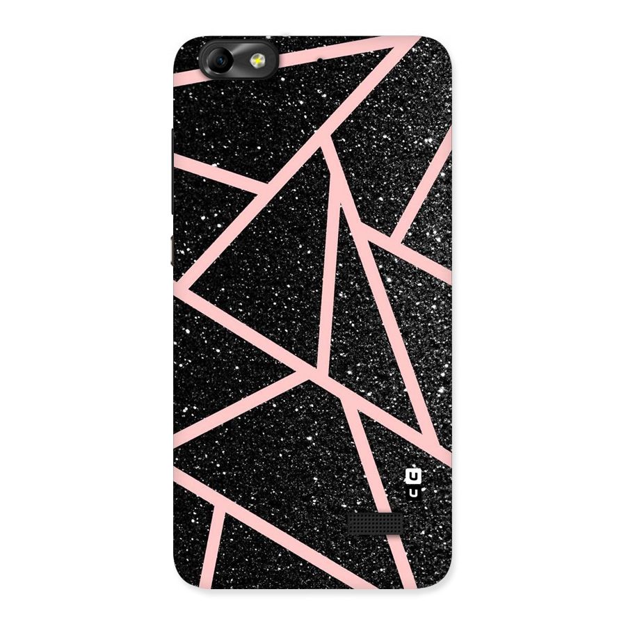 Concrete Black Pink Stripes Back Case for Honor 4C