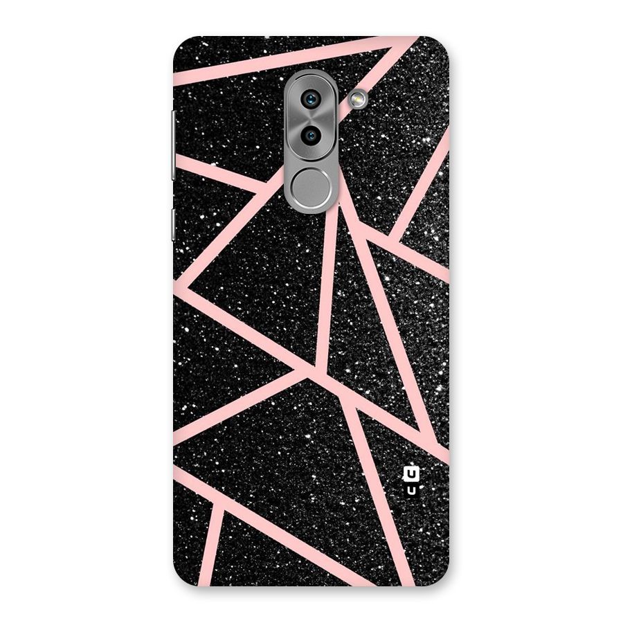 Concrete Black Pink Stripes Back Case for Honor 6X