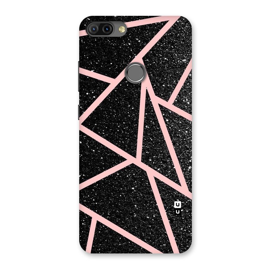 Concrete Black Pink Stripes Back Case for Infinix Hot 6 Pro