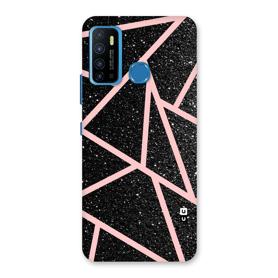Concrete Black Pink Stripes Back Case for Infinix Hot 9