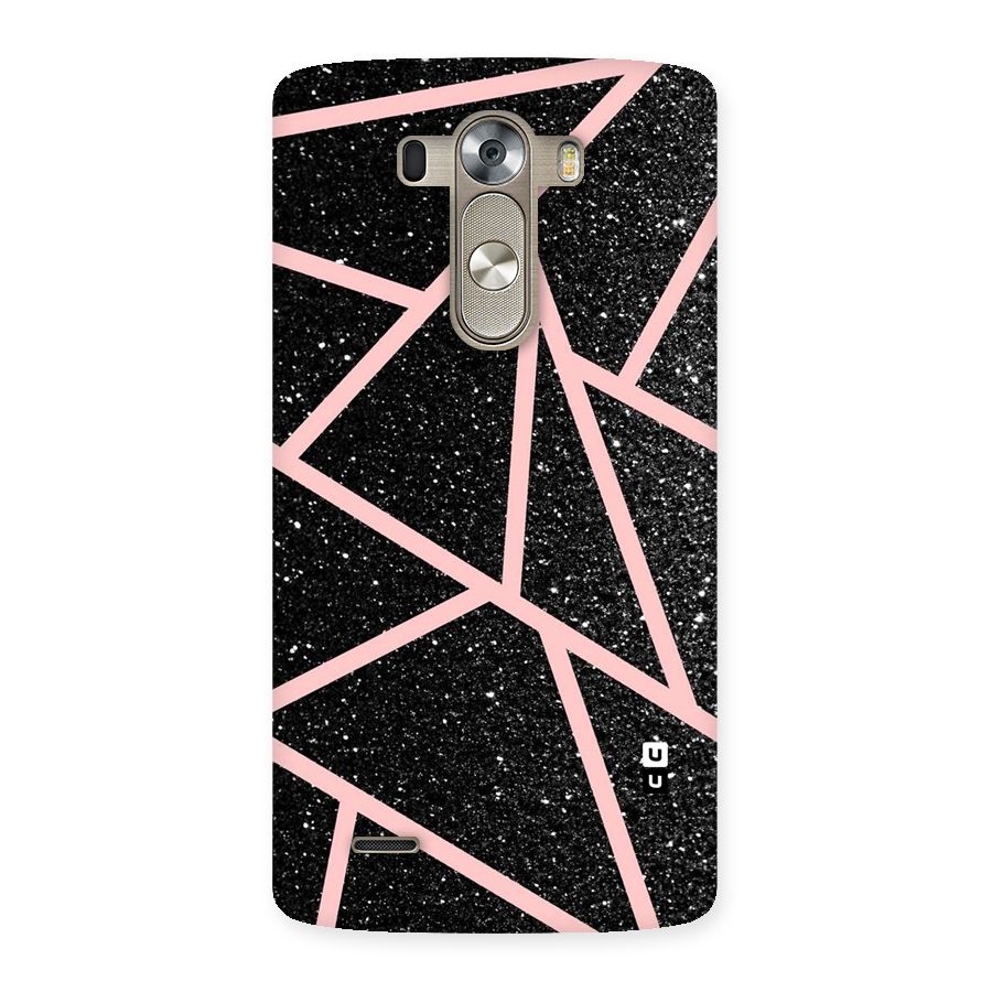 Concrete Black Pink Stripes Back Case for LG G3
