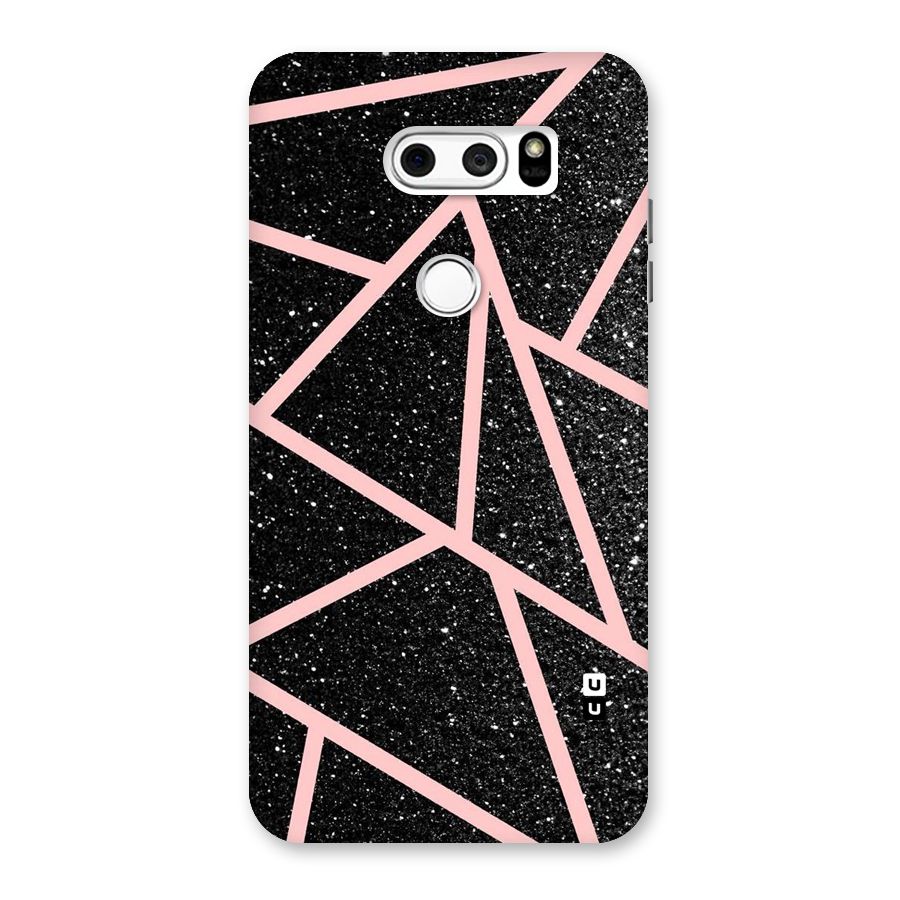 Concrete Black Pink Stripes Back Case for LG V30