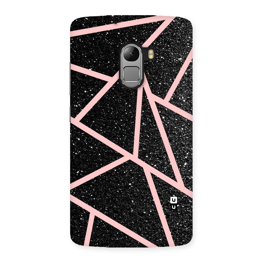 Concrete Black Pink Stripes Back Case for Lenovo K4 Note