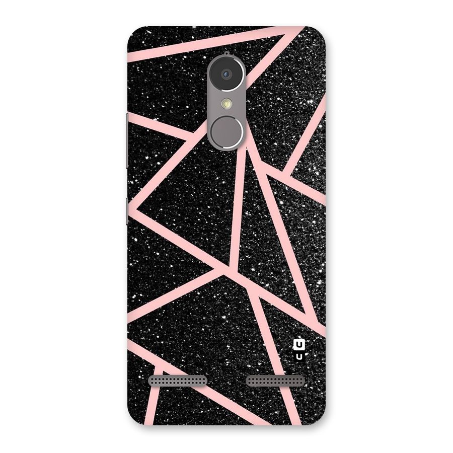 Concrete Black Pink Stripes Back Case for Lenovo K6