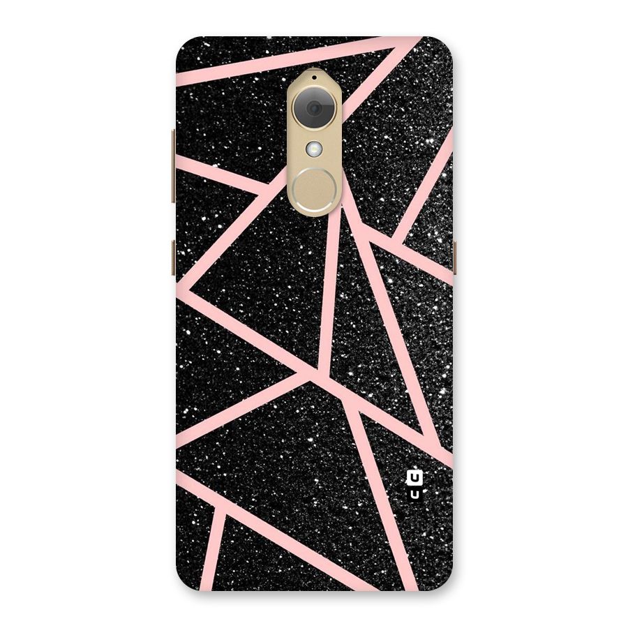 Concrete Black Pink Stripes Back Case for Lenovo K8