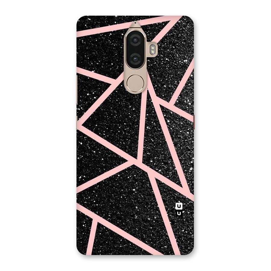 Concrete Black Pink Stripes Back Case for Lenovo K8 Note