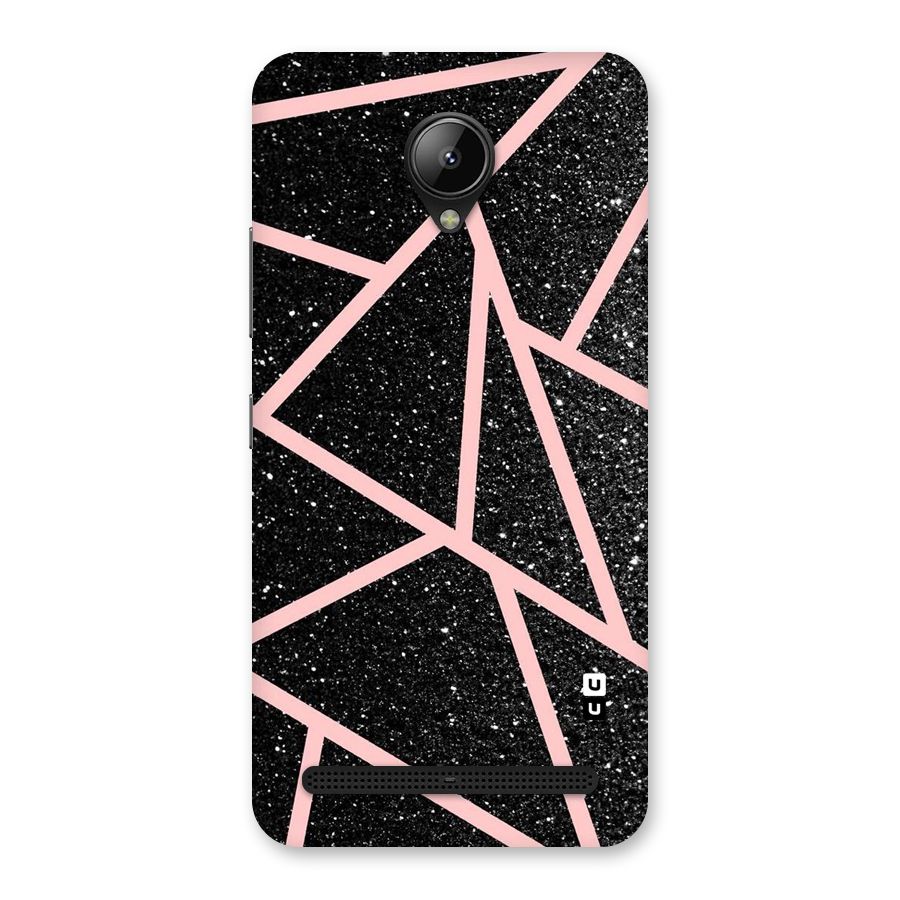 Concrete Black Pink Stripes Back Case for Lenovo C2