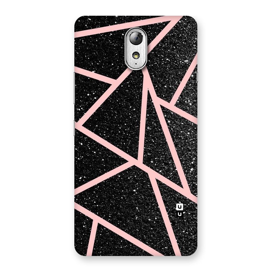 Concrete Black Pink Stripes Back Case for Lenovo Vibe P1M