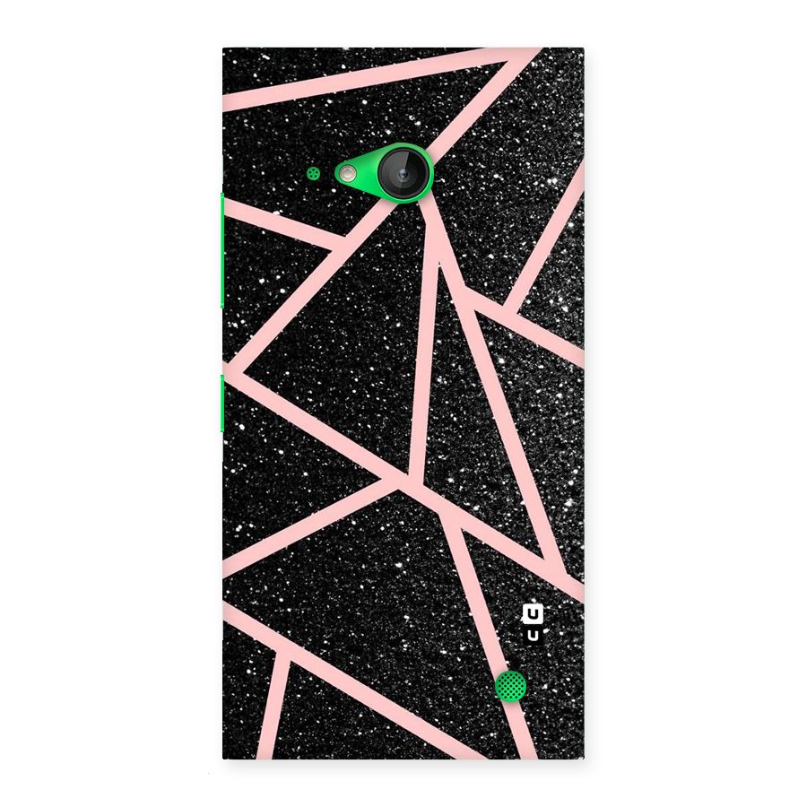 Concrete Black Pink Stripes Back Case for Lumia 730