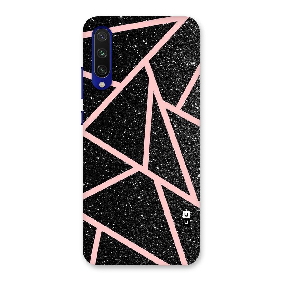 Concrete Black Pink Stripes Back Case for Mi A3