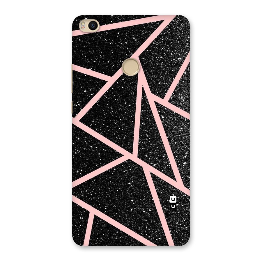 Concrete Black Pink Stripes Back Case for Mi Max 2