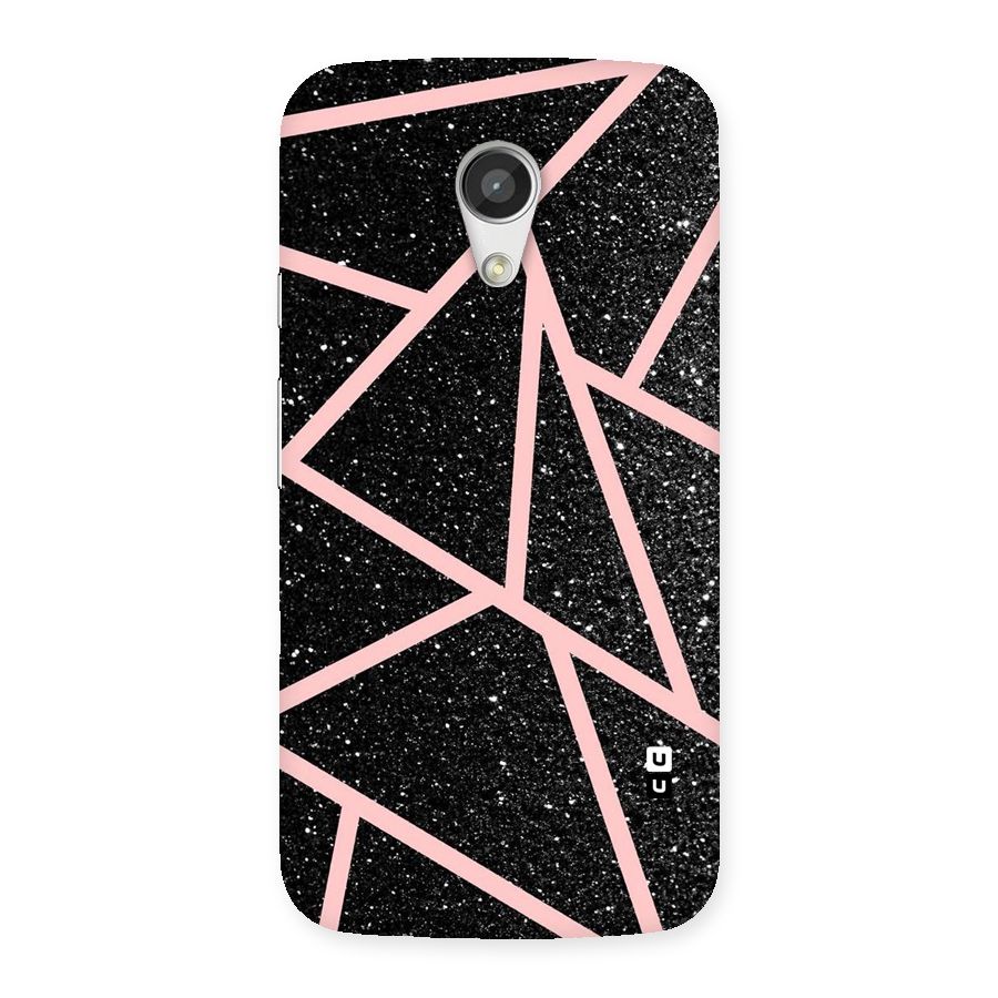 Concrete Black Pink Stripes Back Case for Moto G 2nd Gen