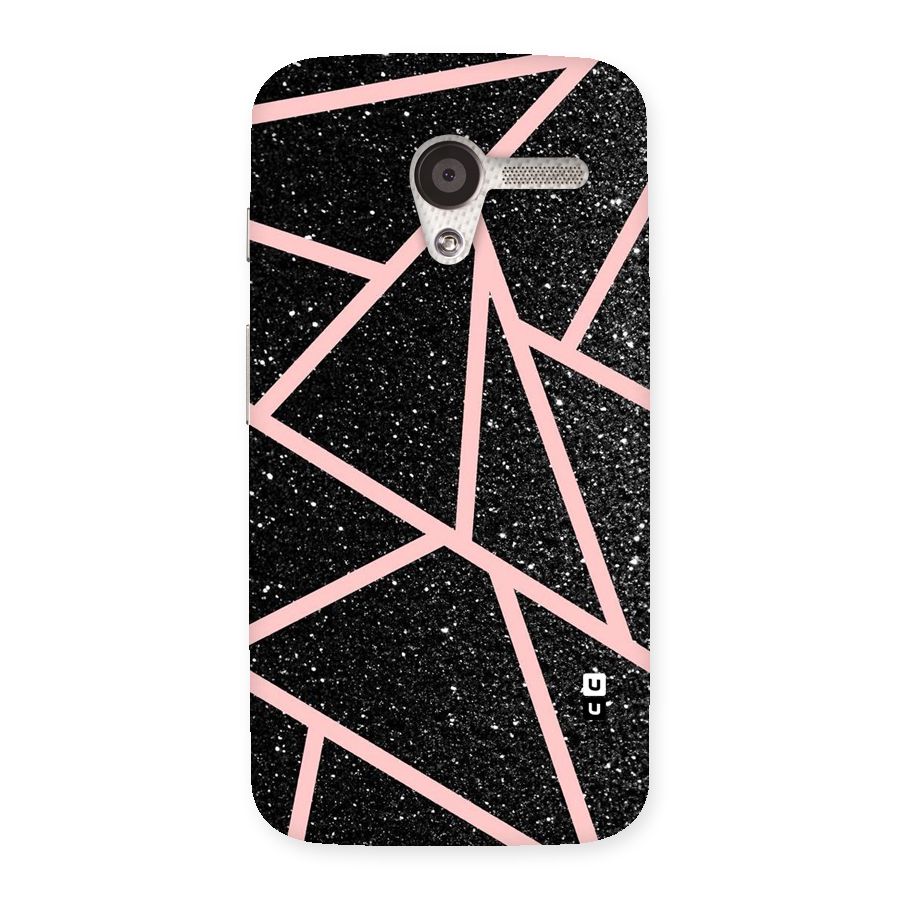 Concrete Black Pink Stripes Back Case for Moto X