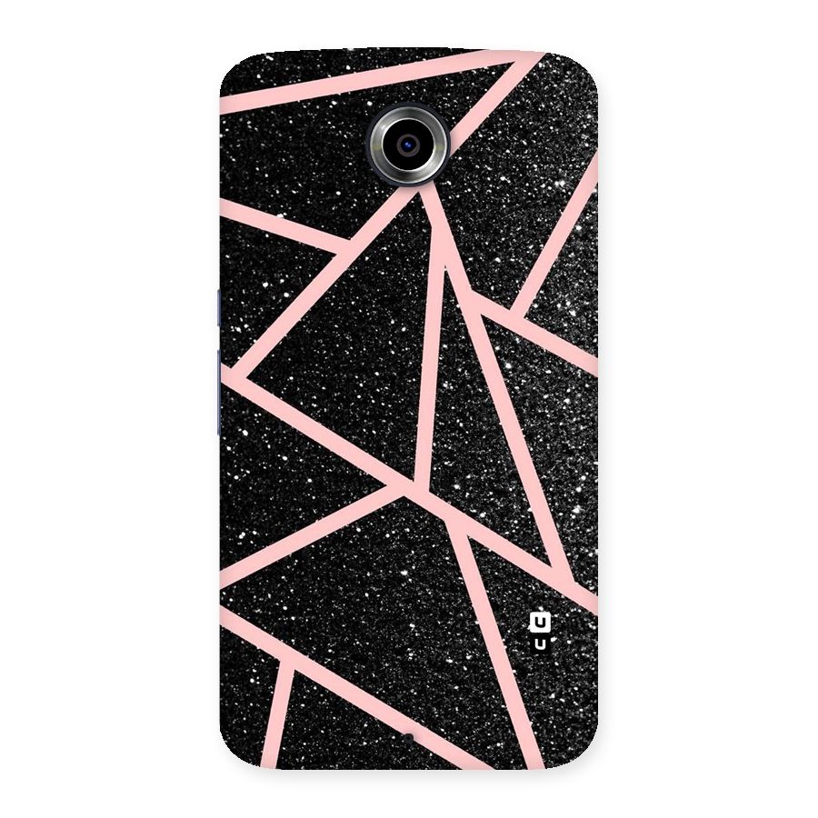 Concrete Black Pink Stripes Back Case for Nexsus 6
