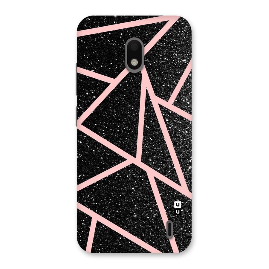 Concrete Black Pink Stripes Back Case for Nokia 2.2