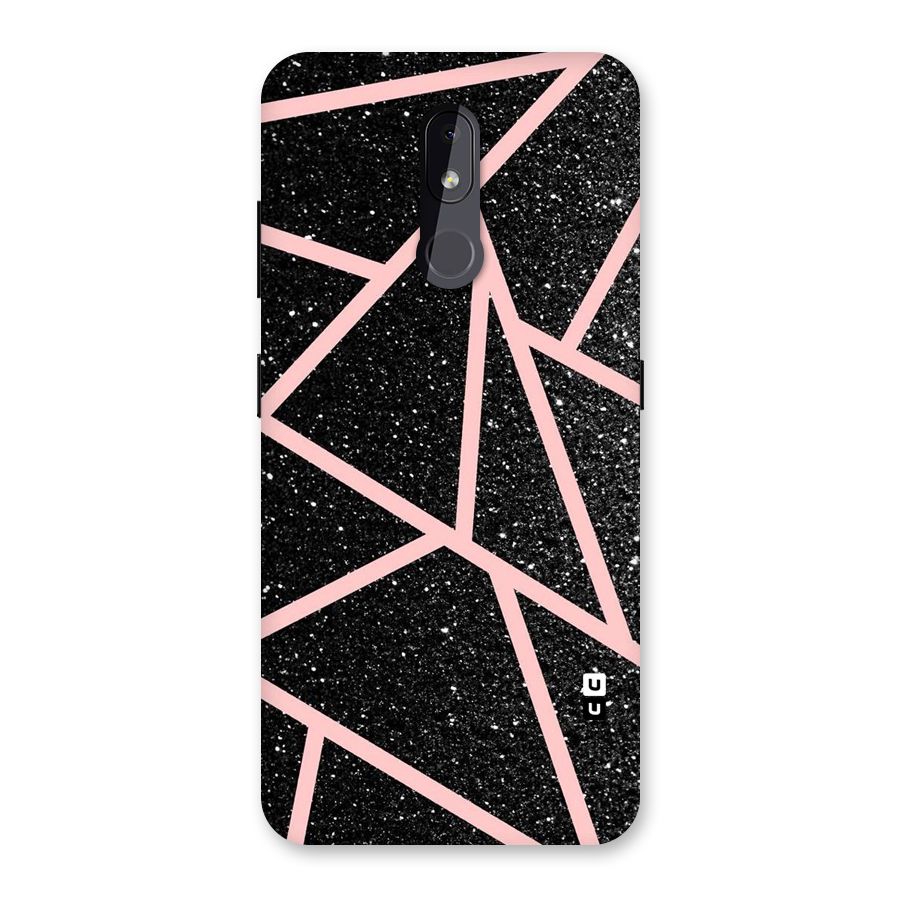 Concrete Black Pink Stripes Back Case for Nokia 3.2