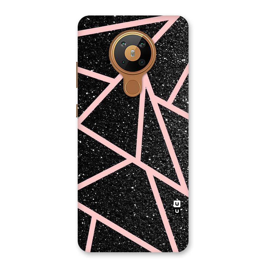Concrete Black Pink Stripes Back Case for Nokia 5.3