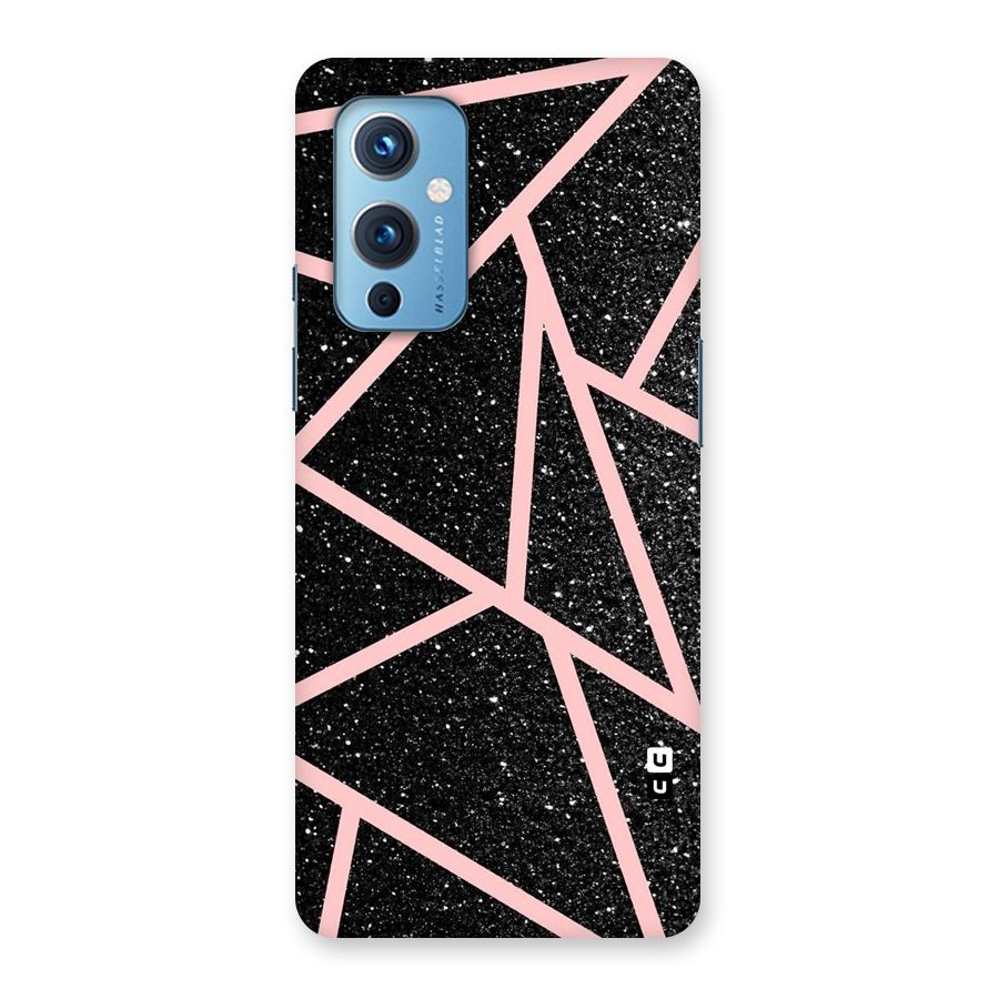 Concrete Black Pink Stripes Back Case for OnePlus 9