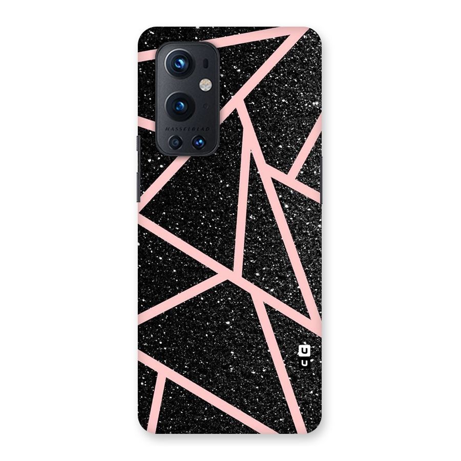Concrete Black Pink Stripes Back Case for OnePlus 9 Pro