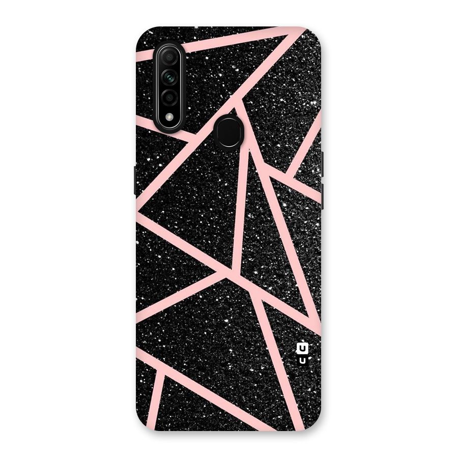 Concrete Black Pink Stripes Back Case for Oppo A31