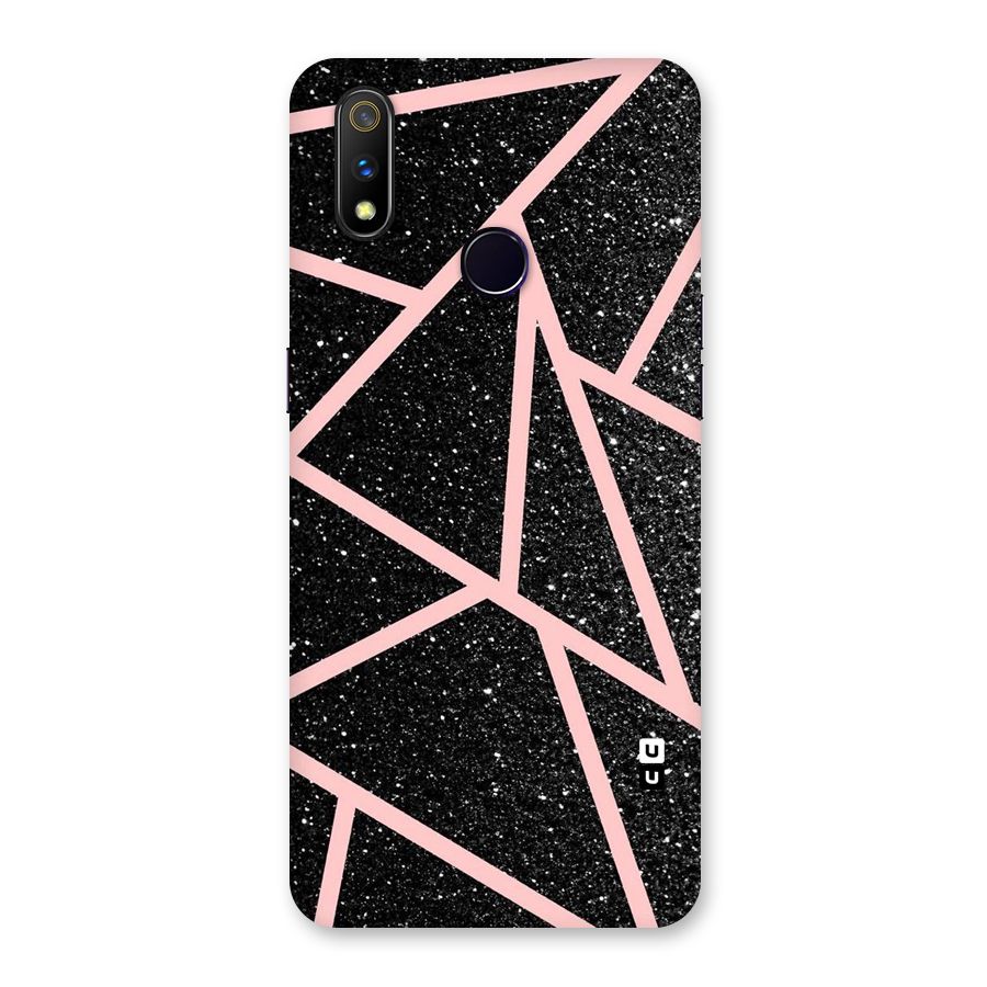 Concrete Black Pink Stripes Back Case for Realme 3 Pro