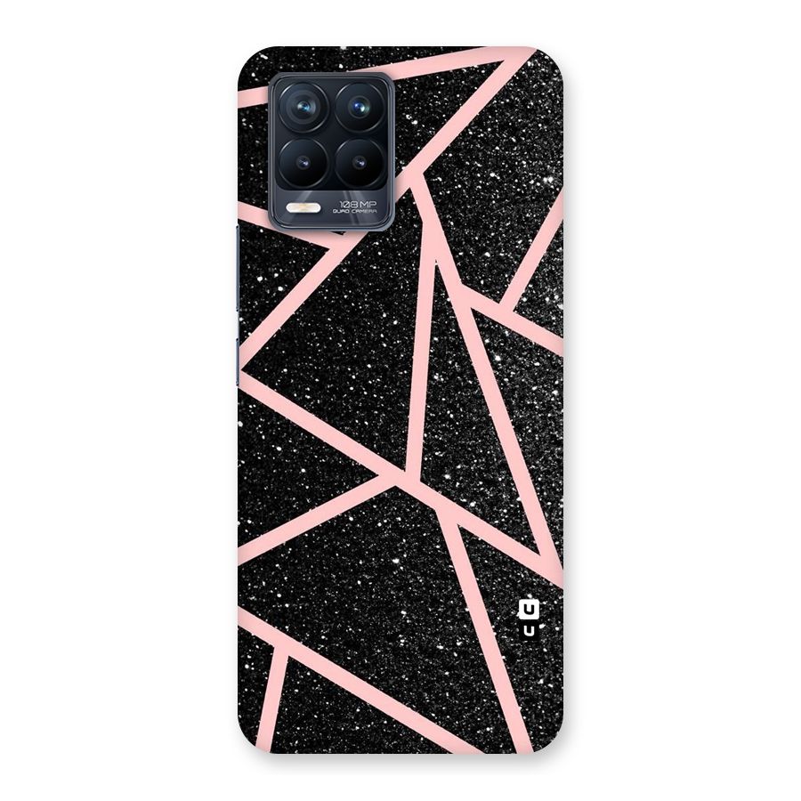 Concrete Black Pink Stripes Back Case for Realme 8 Pro