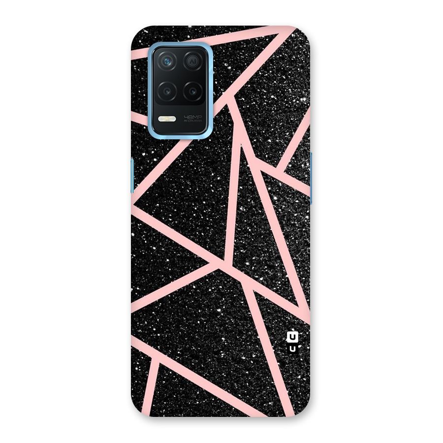 Concrete Black Pink Stripes Back Case for Realme 8s 5G