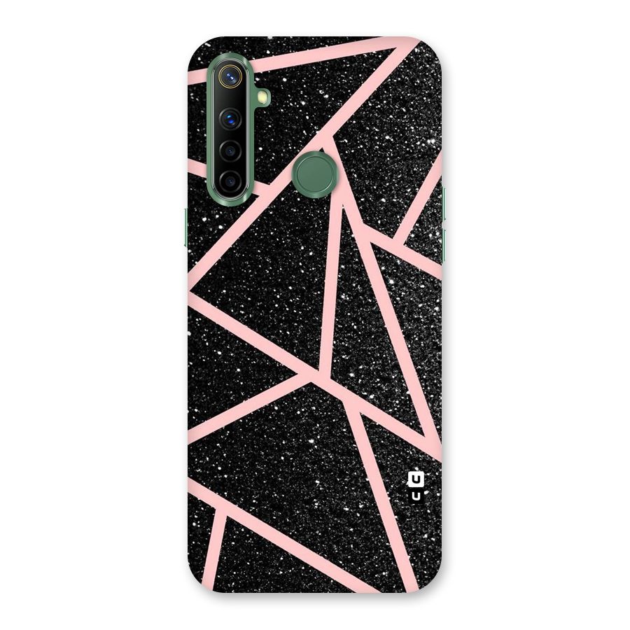 Concrete Black Pink Stripes Back Case for Realme Narzo 10