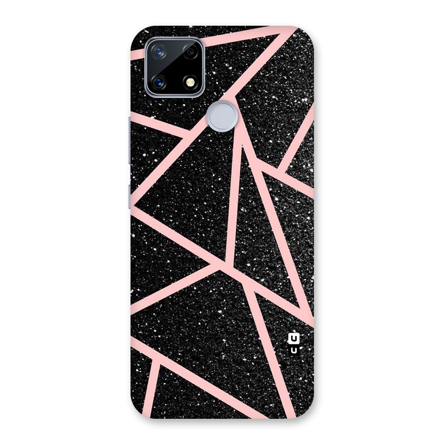 Concrete Black Pink Stripes Back Case for Realme Narzo 20