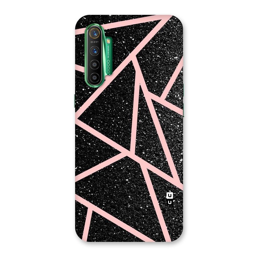 Concrete Black Pink Stripes Back Case for Realme X2