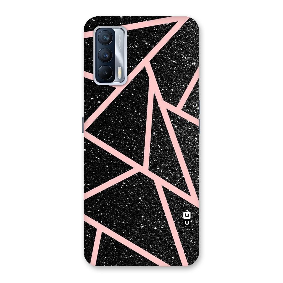 Concrete Black Pink Stripes Back Case for Realme X7