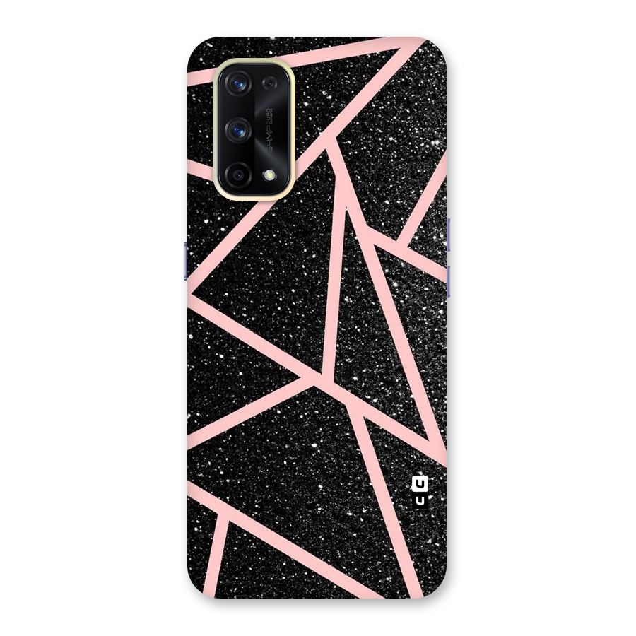 Concrete Black Pink Stripes Glass Back Case for Realme X7 Pro