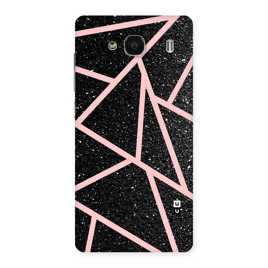 Concrete Black Pink Stripes Back Case for Redmi 2 Prime