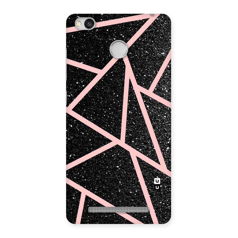 Concrete Black Pink Stripes Back Case for Redmi 3S Prime