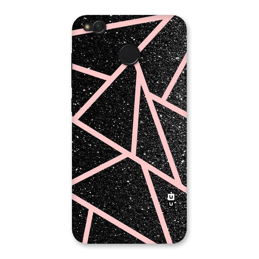 Concrete Black Pink Stripes Back Case for Redmi 4