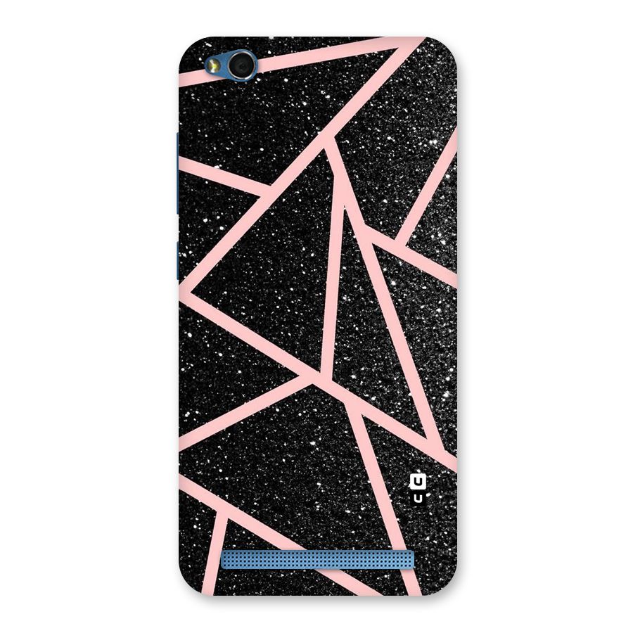 Concrete Black Pink Stripes Back Case for Redmi 5A