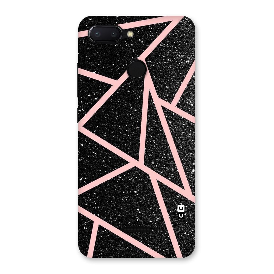 Concrete Black Pink Stripes Back Case for Redmi 6